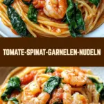 Tomate-Spinat-Garnelen-Nudeln 22 Pinterest Hidden Image