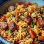 Wurst Reis Pfanne
