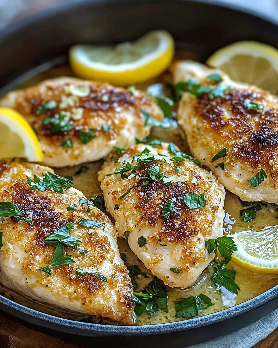 Zitronen Parmesan Pfannenhähnchen 20 Zitronen