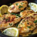 Zitronen Parmesan Pfannenh&auml;hnchen