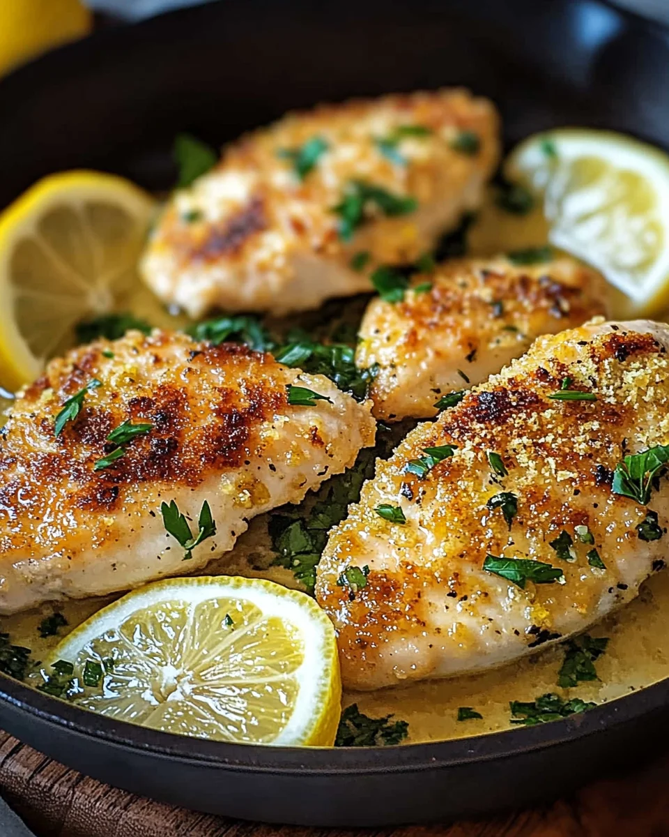 Zitronen Parmesan Pfannenhähnchen 22 Zitronen Parmesan Pfannenhähnchen