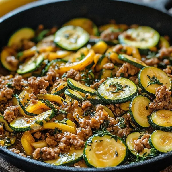 Zucchini-Hack-Pfanne