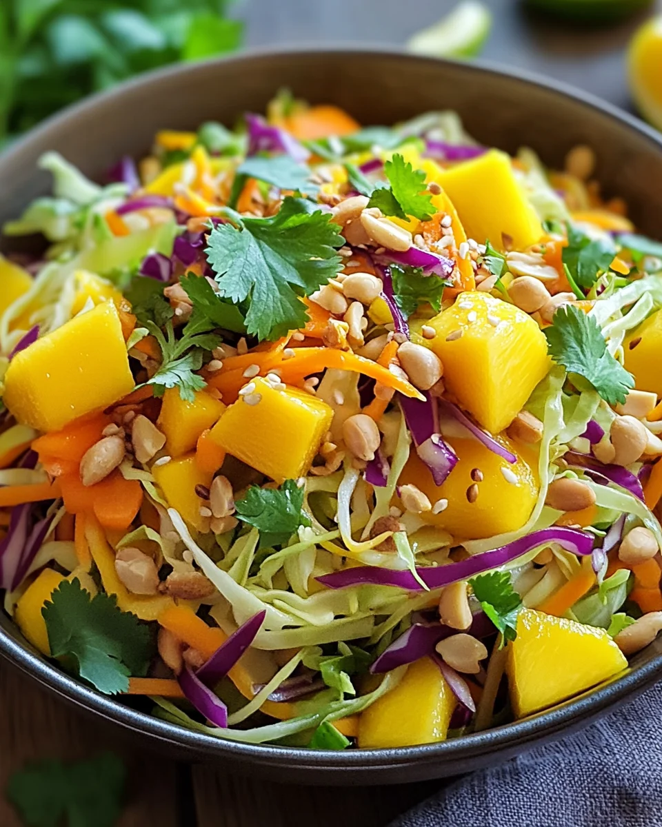 Asiatischer Spitzkohl-Mango-Salat 18 Asiatischer