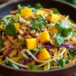 Asiatischer Spitzkohl-Mango-Salat