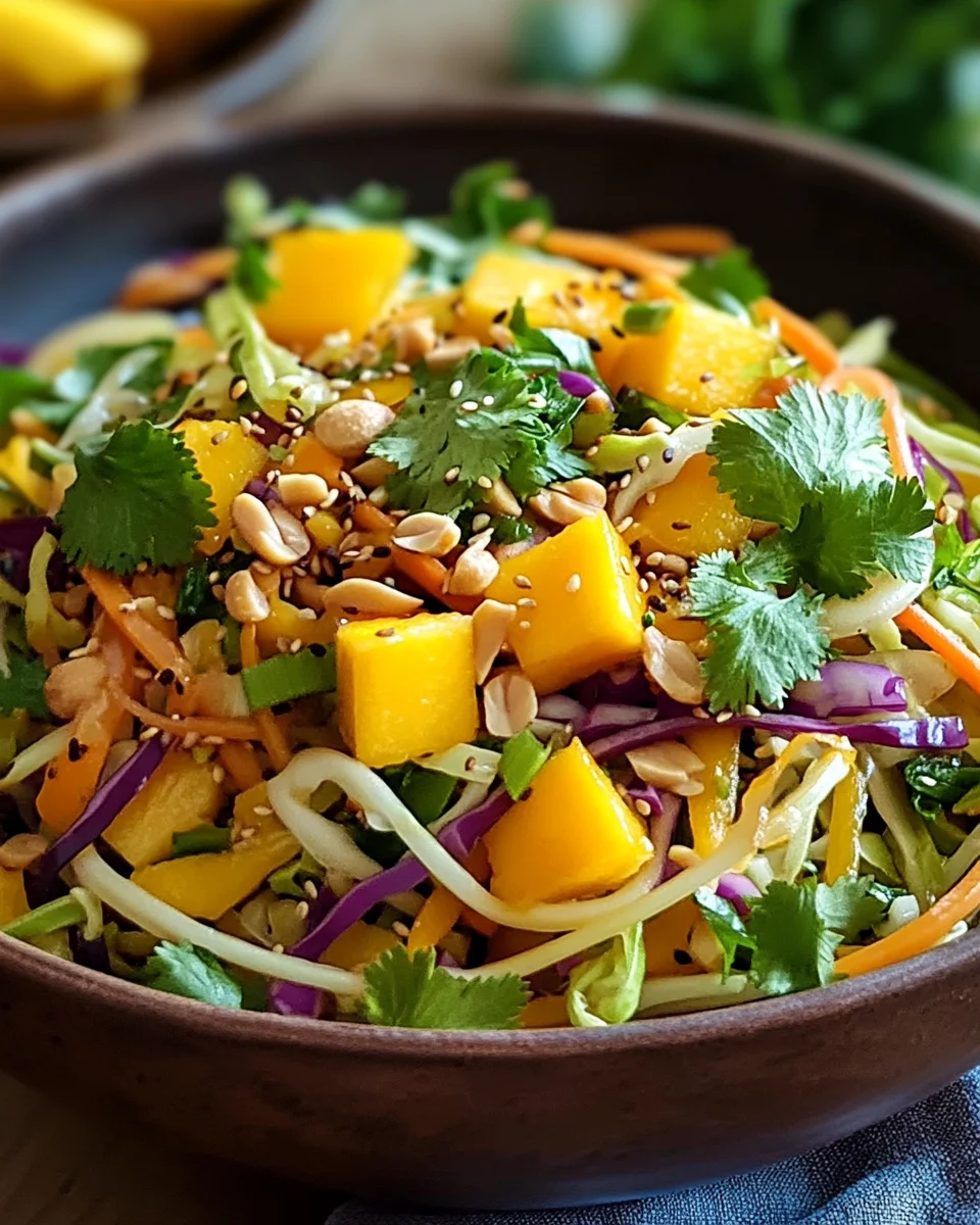 Asiatischer Spitzkohl-Mango-Salat