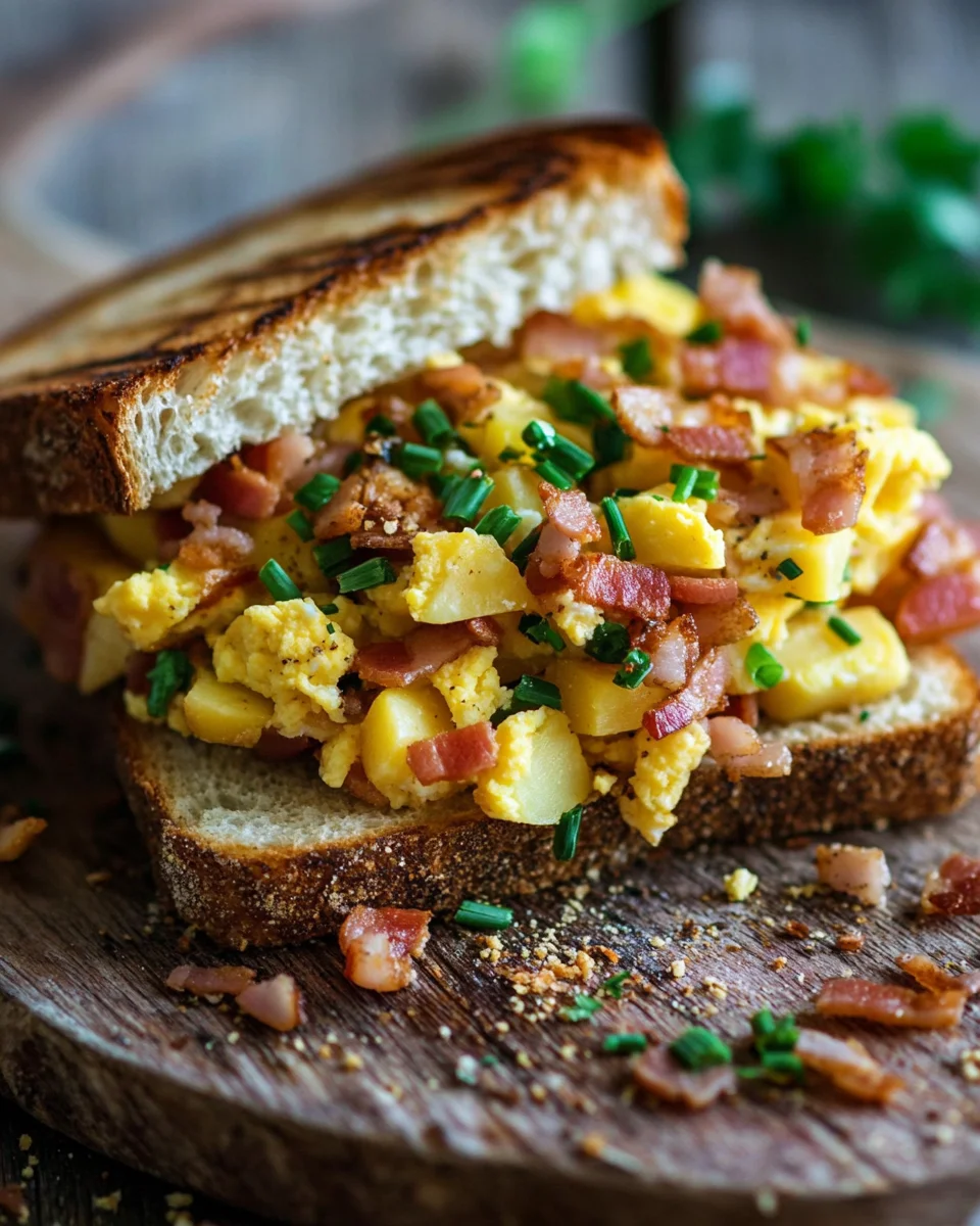 Bauernfrühstücks-Sandwich