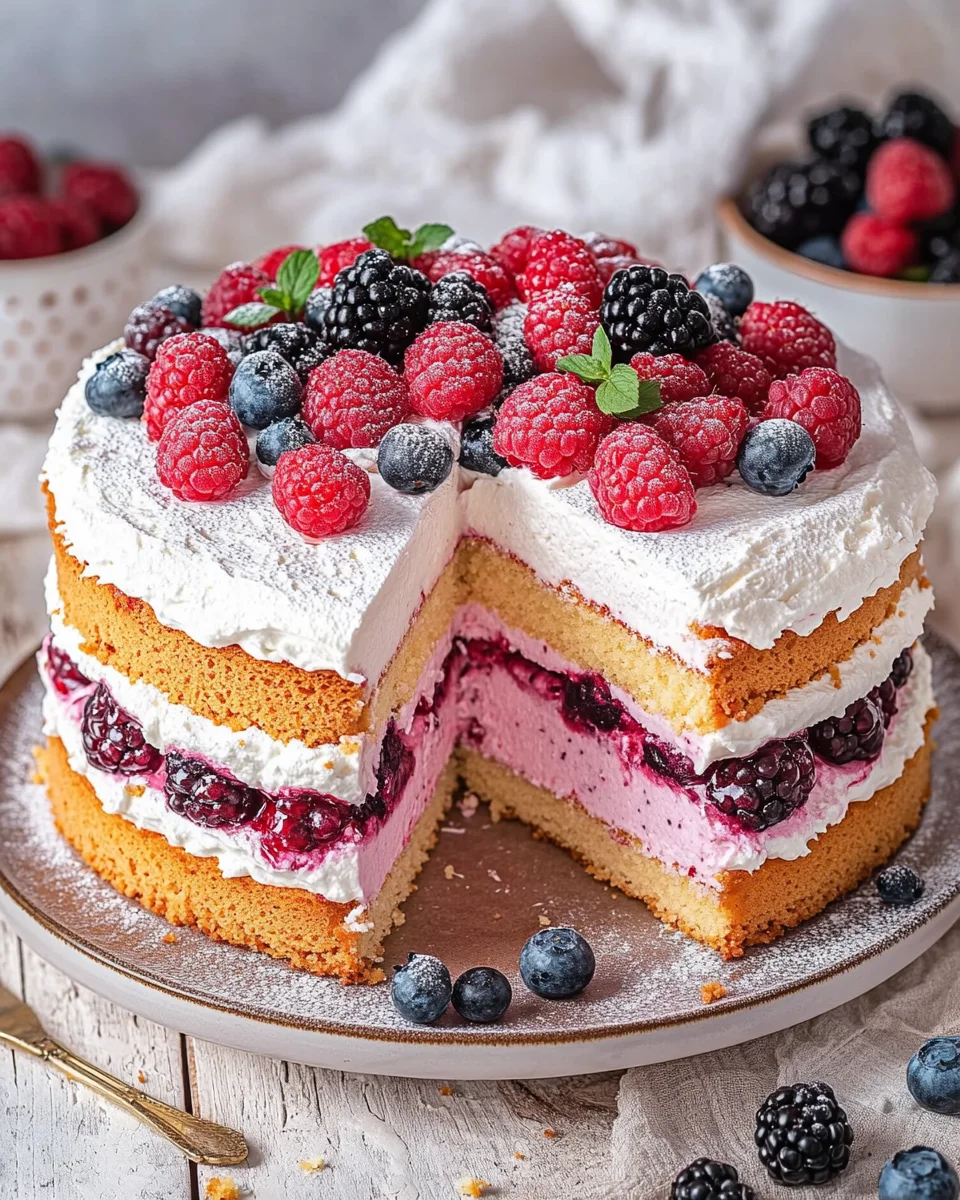 Beeren Käsesahne Torte