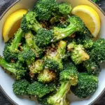 Bestes Airfryer Brokkoli mit Knoblauch und Zitrone