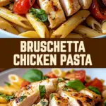 Bruschetta Chicken Pasta 15 Pinterest Hidden Image
