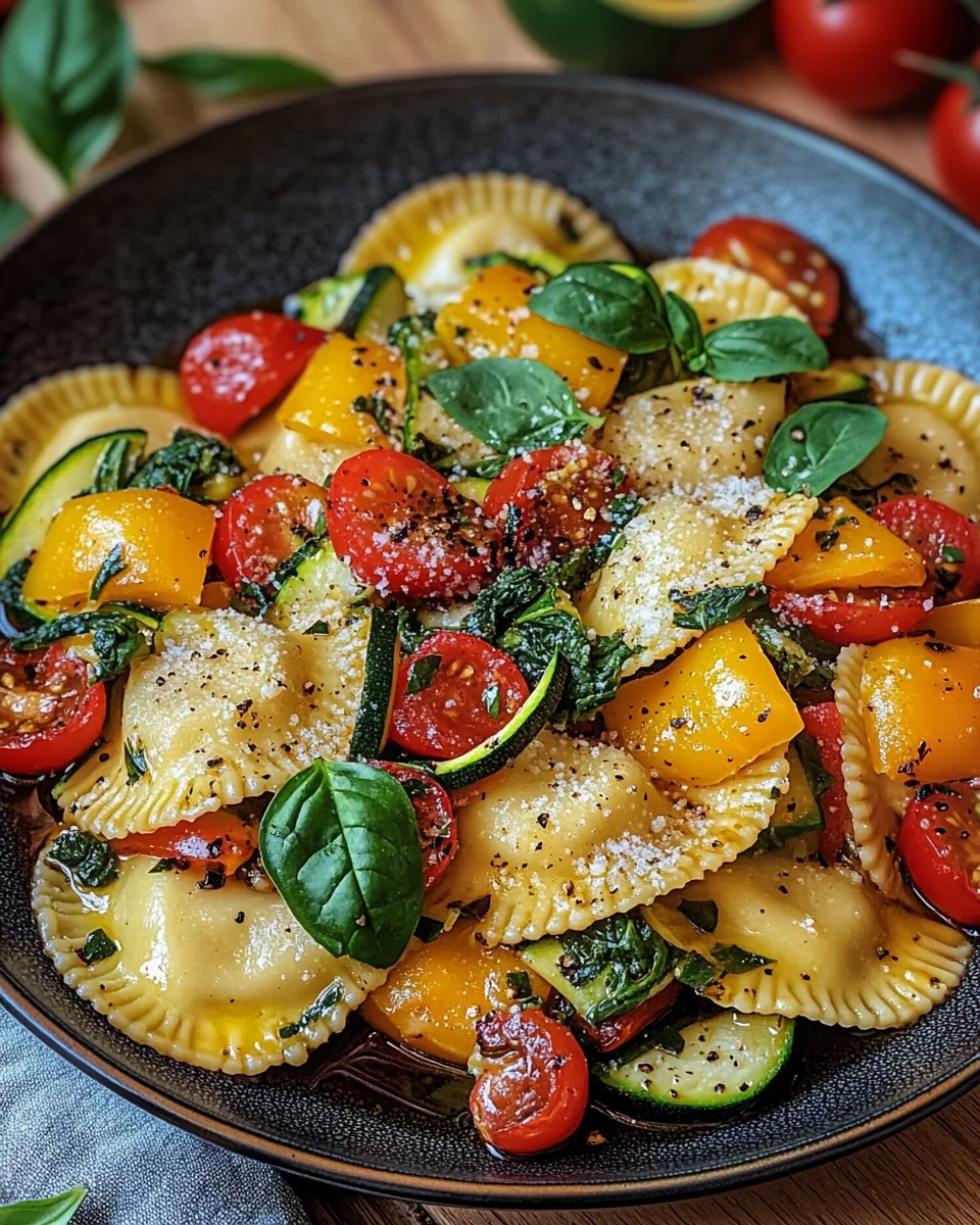 Bunte Ravioli-Gemüse-Pfanne 20 Bunte
