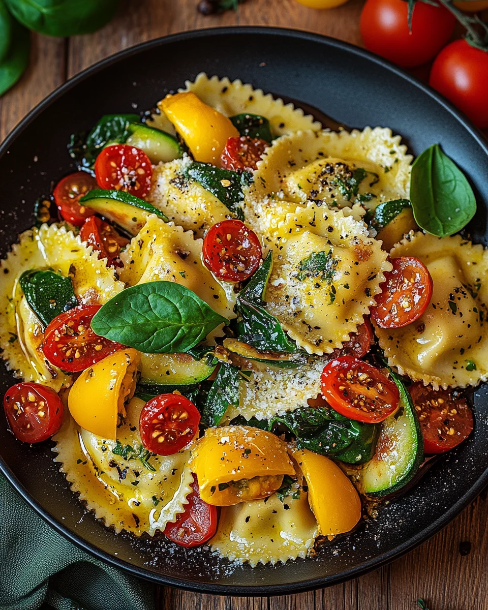 Bunte Ravioli-Gemüse-Pfanne 22 Bunte Ravioli-Gemüse-Pfanne