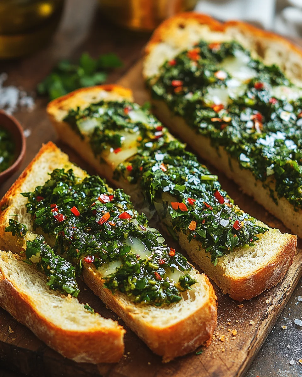 Chimichurri Knoblauchbrot