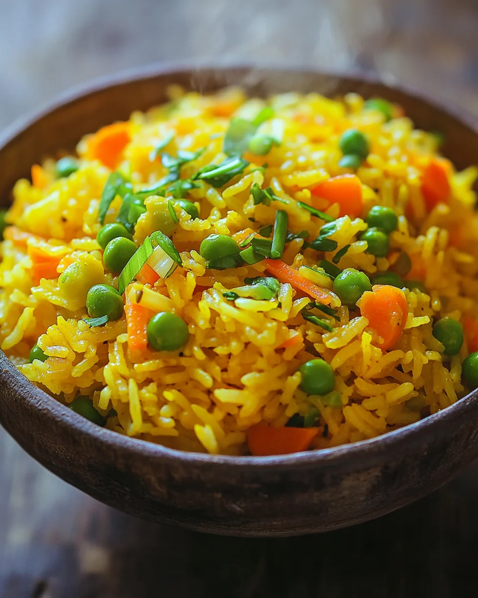 Curryreis mit Erbsen und Möhren 20 Curryreis
