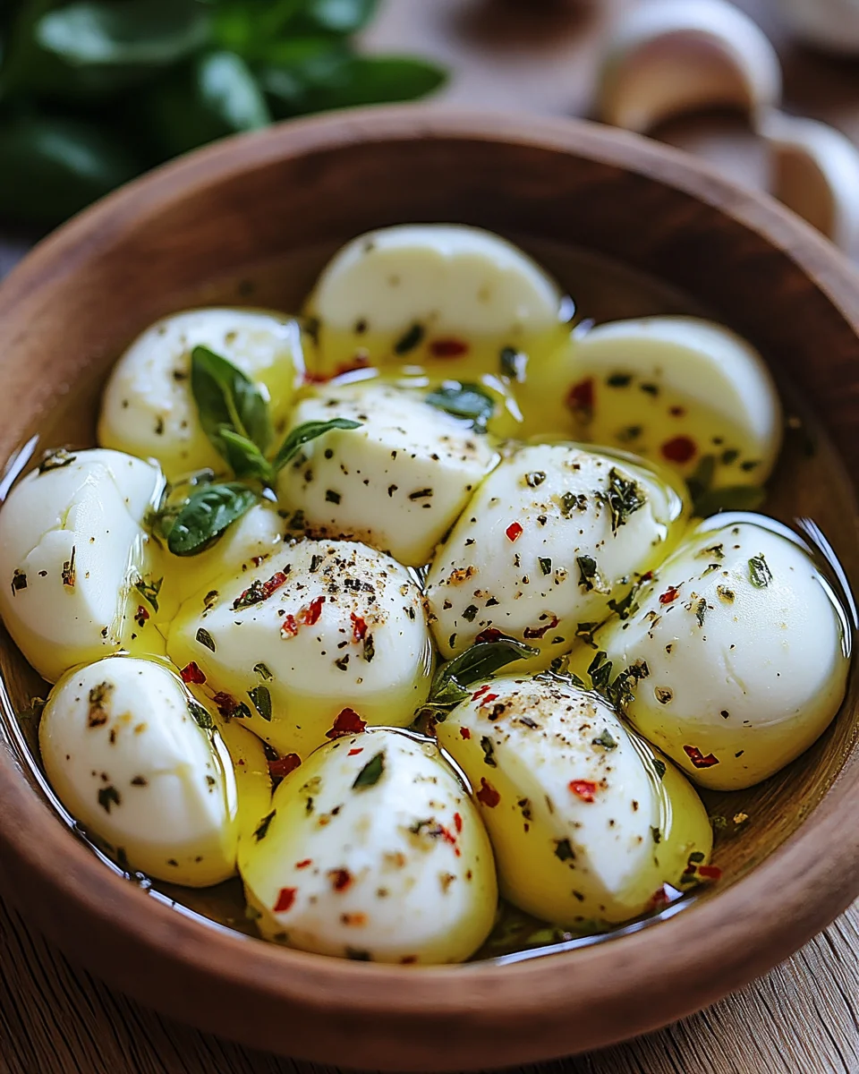 Eingelegter Mozzarella 20 Eingelegter