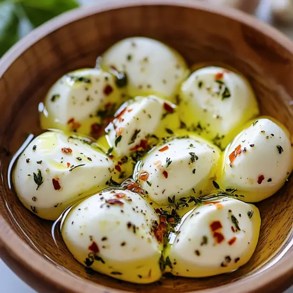 Eingelegter Mozzarella