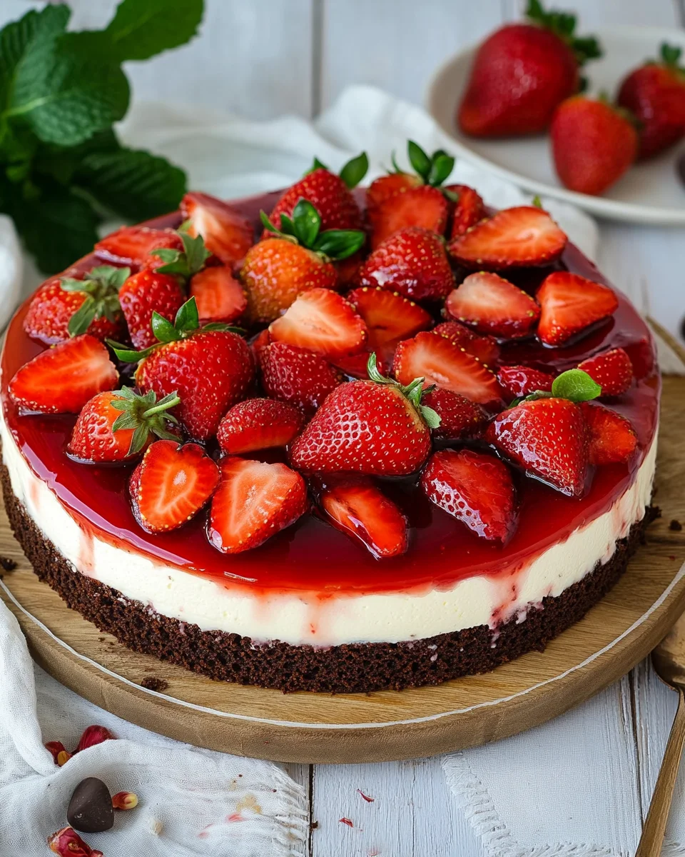 Erdbeerkuchen mit Mascarpone