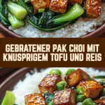 Gebratener Pak Choi mit knusprigem Tofu und Reis 18 Pinterest Hidden Image
