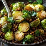 Gebratener Rosenkohl mit Berglinsen