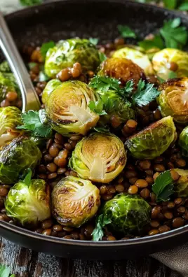 Gebratener Rosenkohl mit Berglinsen 21 Gebratener Rosenkohl mit Berglinsen