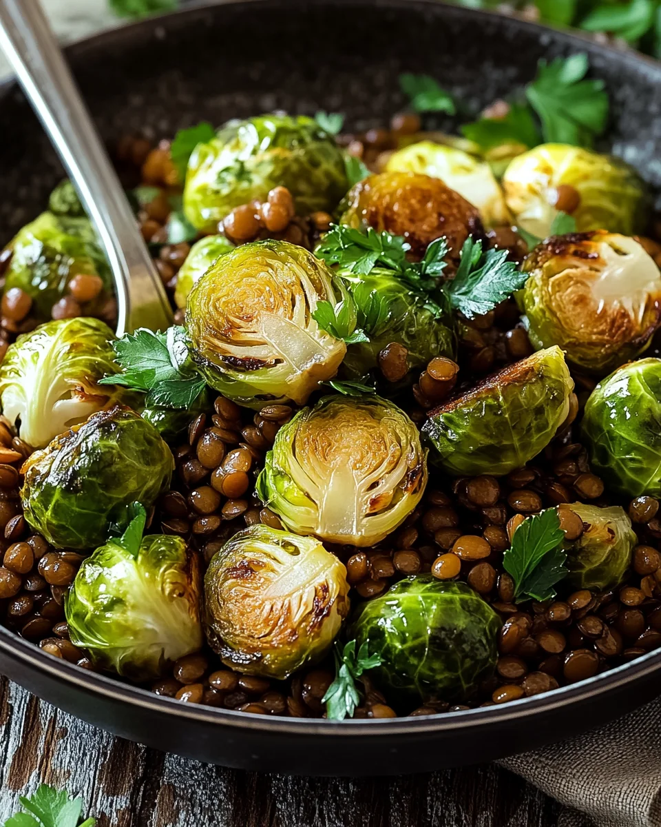 Gebratener Rosenkohl mit Berglinsen 19 Gebratener Rosenkohl mit Berglinsen