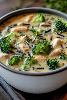 Hähnchen Brokkoli Wildreis Suppe 25 Hähnchen Brokkoli Wildreis Suppe