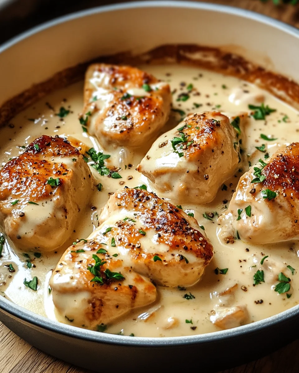 Hähnchen in Frischkäsesauce 26 Hähnchen in Frischkäsesauce