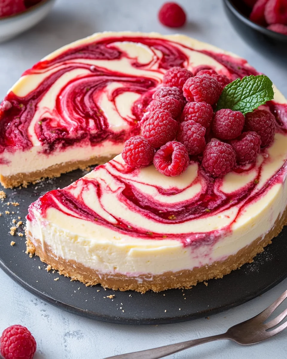 Himbeer Schmand Cheesecake 19 Himbeer