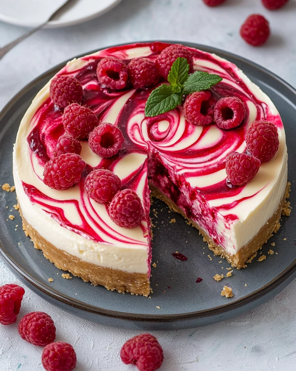 Himbeer Schmand Cheesecake