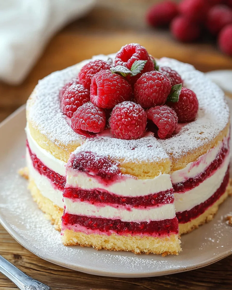 Himbeertorte mit Joghurtcreme 20 Himbeertorte mit Joghurtcreme
