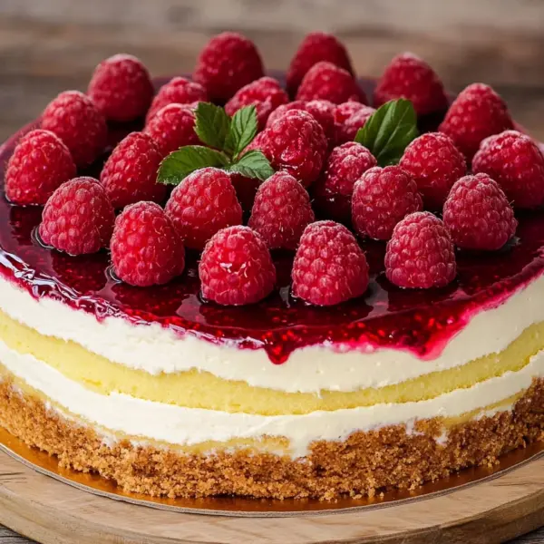 Himbeertorte mit Paradiescreme