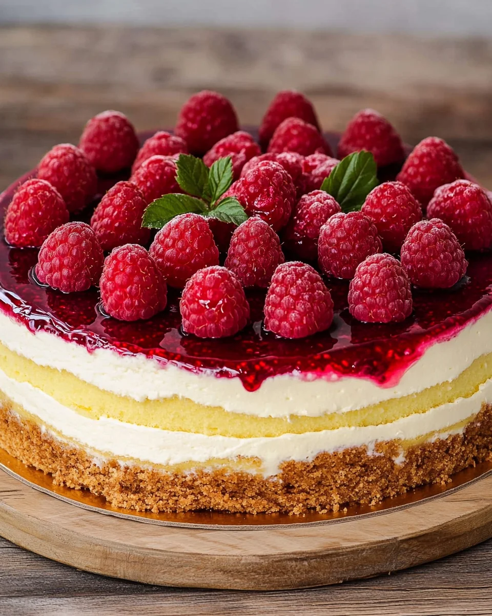 Himbeertorte mit Paradiescreme