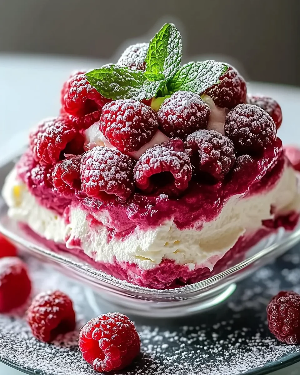 Himbeerwolke mit Mascarponecreme