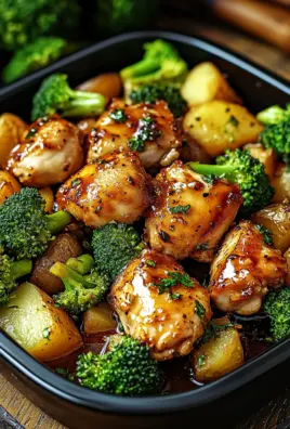 Honey-Garlic Chicken with Broccoli and Potatoes 23 Honey-Garlic Chicken with Broccoli and Potatoes