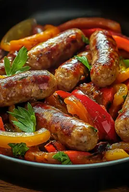 Italienische Wurst mit Paprika und Zwiebeln 22 Italienische Wurst mit Paprika und Zwiebeln