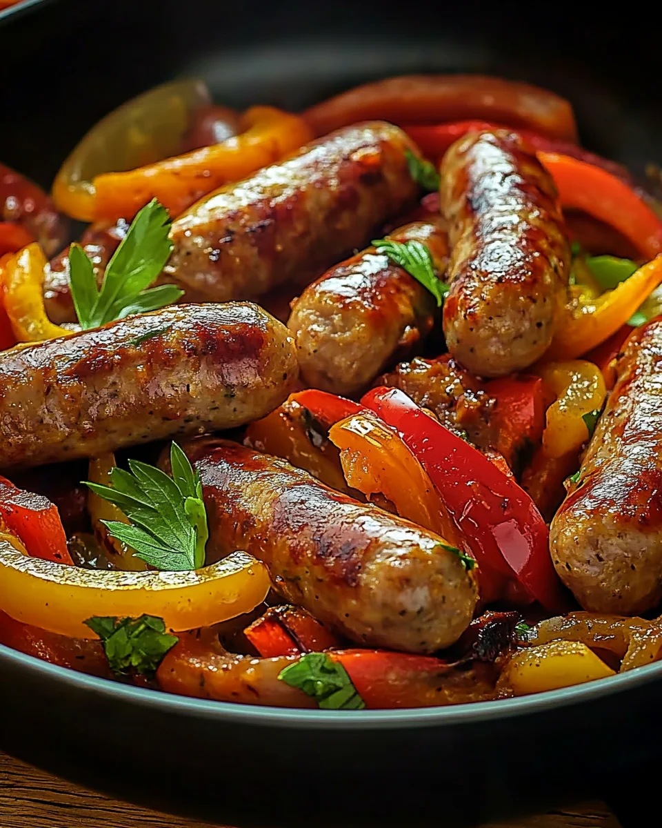Italienische Wurst mit Paprika und Zwiebeln 26 Italienische Wurst mit Paprika und Zwiebeln