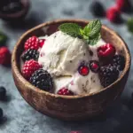 Joghurt Eis ohne Eismaschine Rezept mit schneller Zubereitung