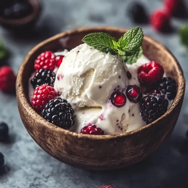 Joghurt Eis ohne Eismaschine Rezept mit schneller Zubereitung
