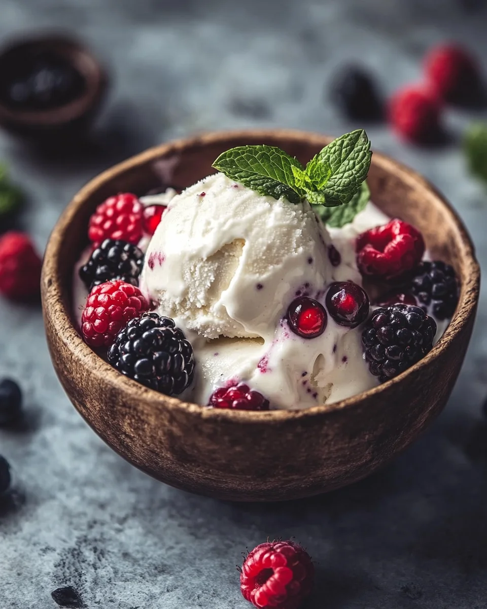 Joghurt Eis ohne Eismaschine Rezept mit schneller Zubereitung