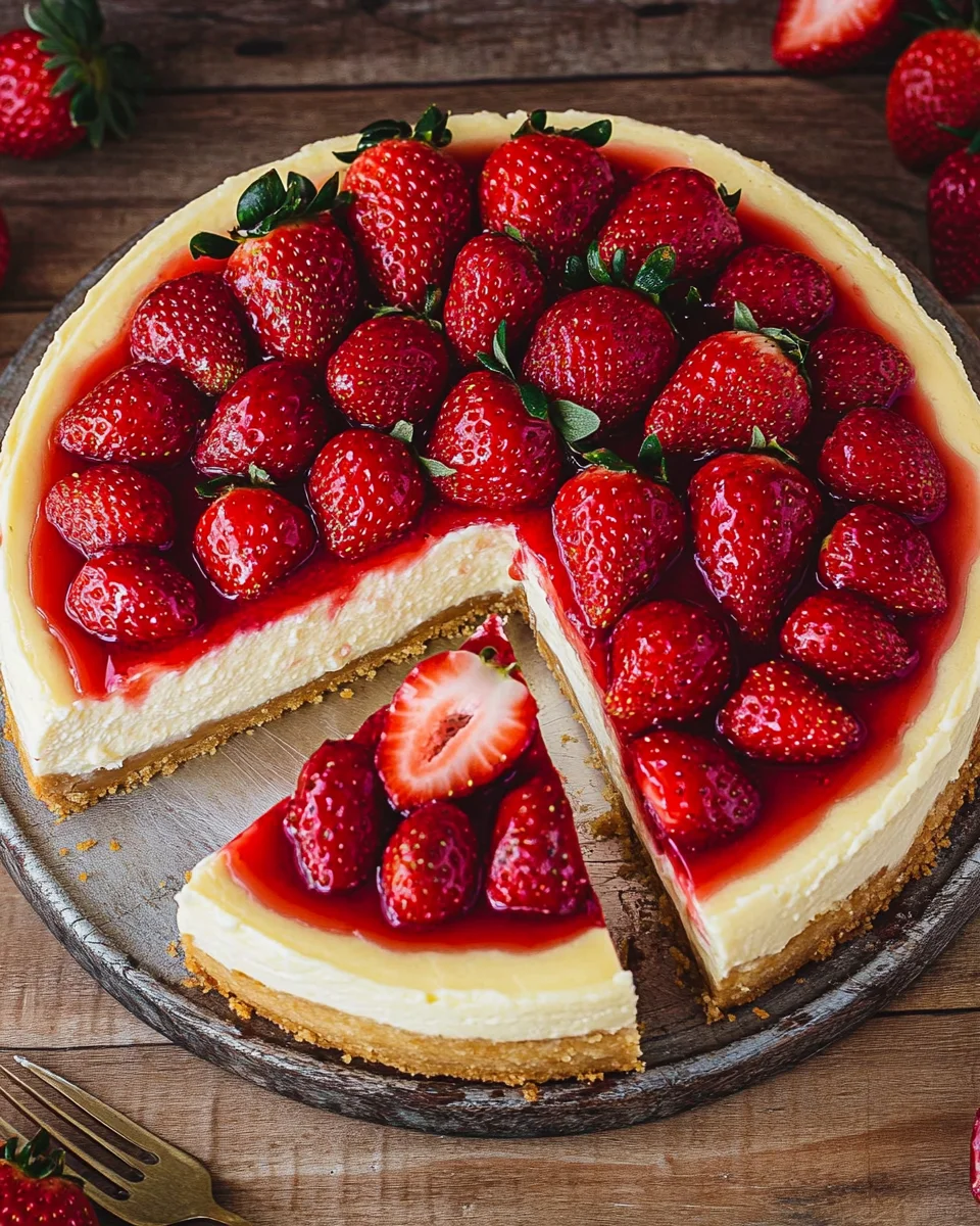 Käsekuchen mit Erdbeeren 18 Käsekuchen mit Erdbeeren