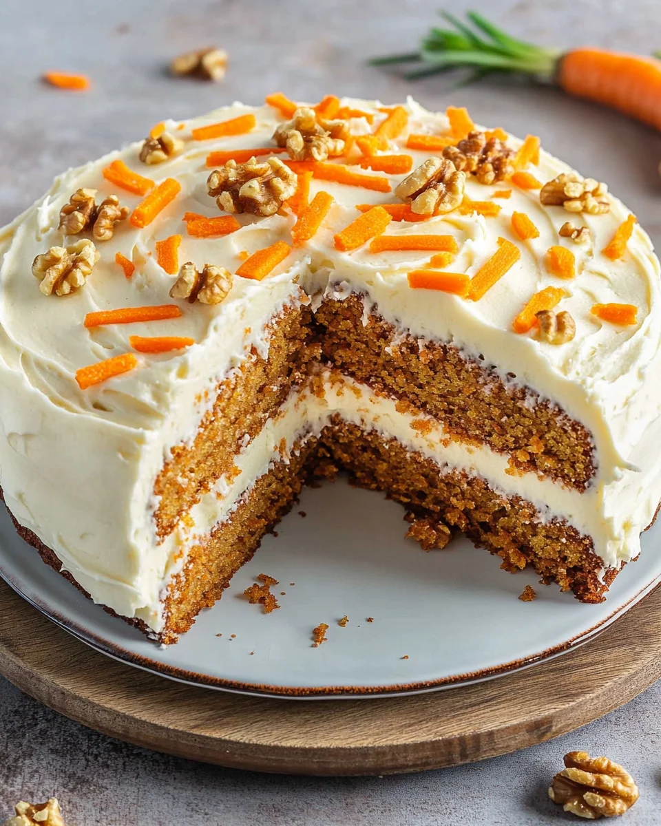 Karottenkuchen mit Frischkäse-Frosting
