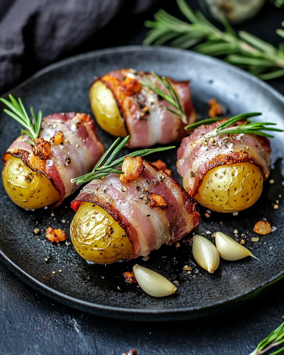 Kartoffeln im Speckmantel
