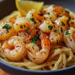 Knoblauch-Butter-Shrimp Pasta