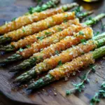 Knuspriger Parmesan Spargel aus dem Ofen