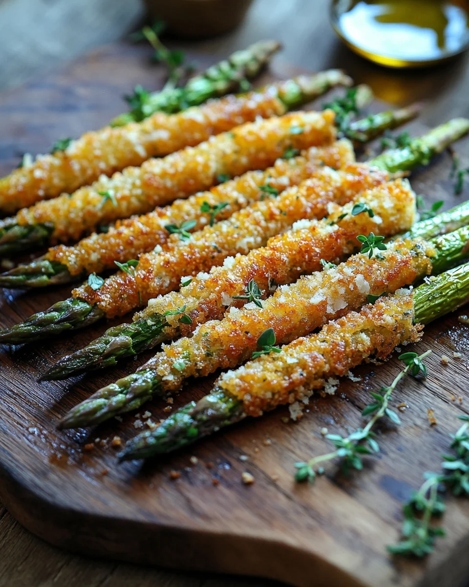 Knuspriger Parmesan Spargel aus dem Ofen