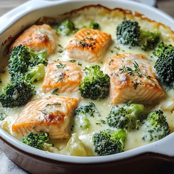 Lachs-Brokkoli-Gratin