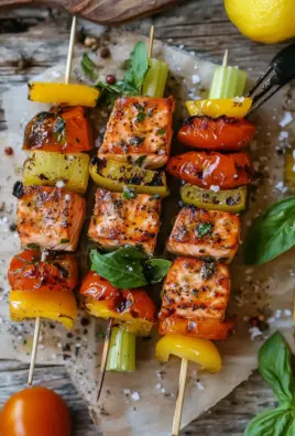 Lachs-Spieße mit Gemüse 23 Lachs-Spieße mit Gemüse