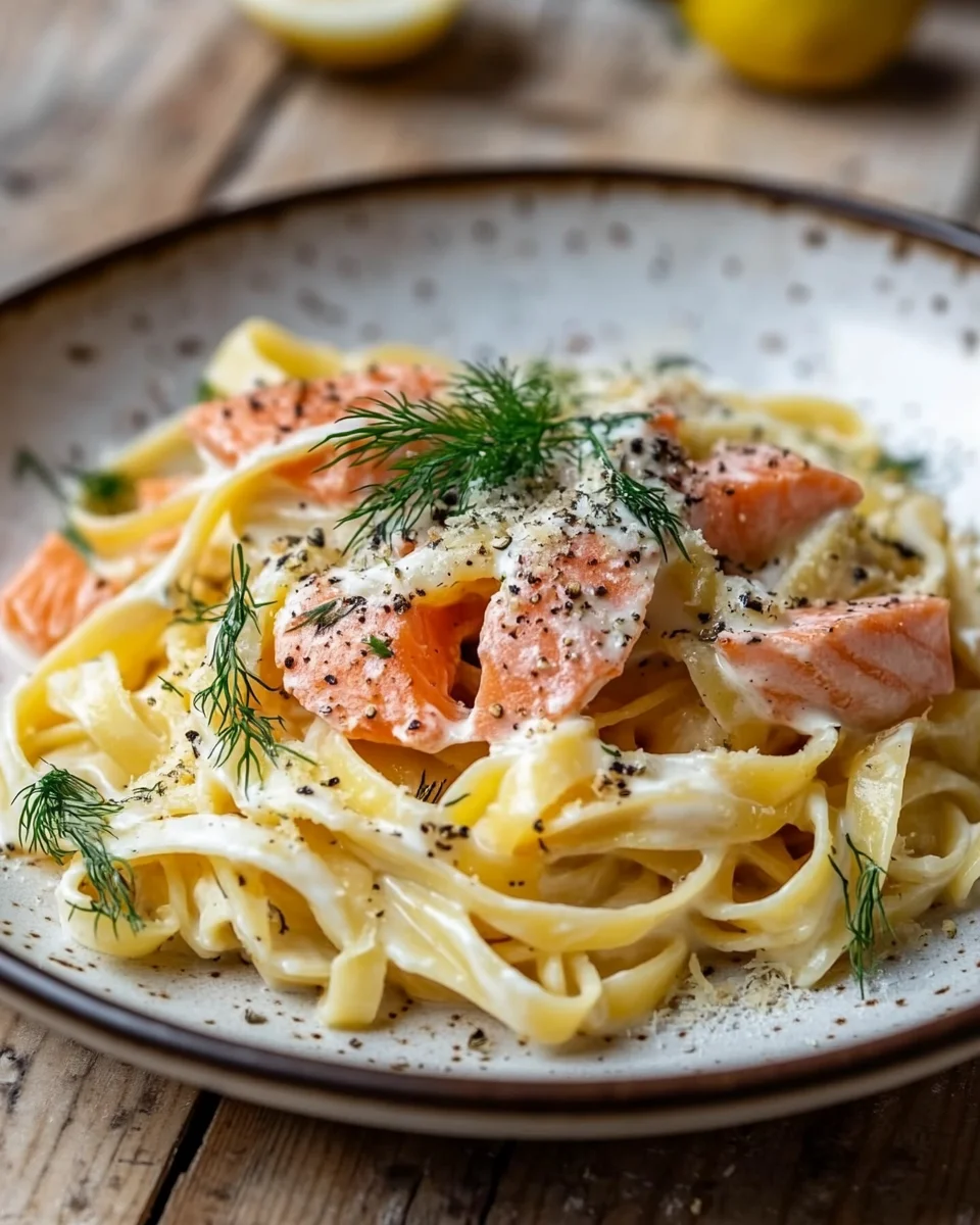Lachs-Tagliatelle
