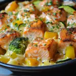 Lachsauflauf mit Gem&uuml;se