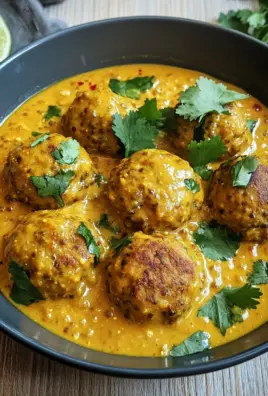 Linsenbällchen in Currysauce