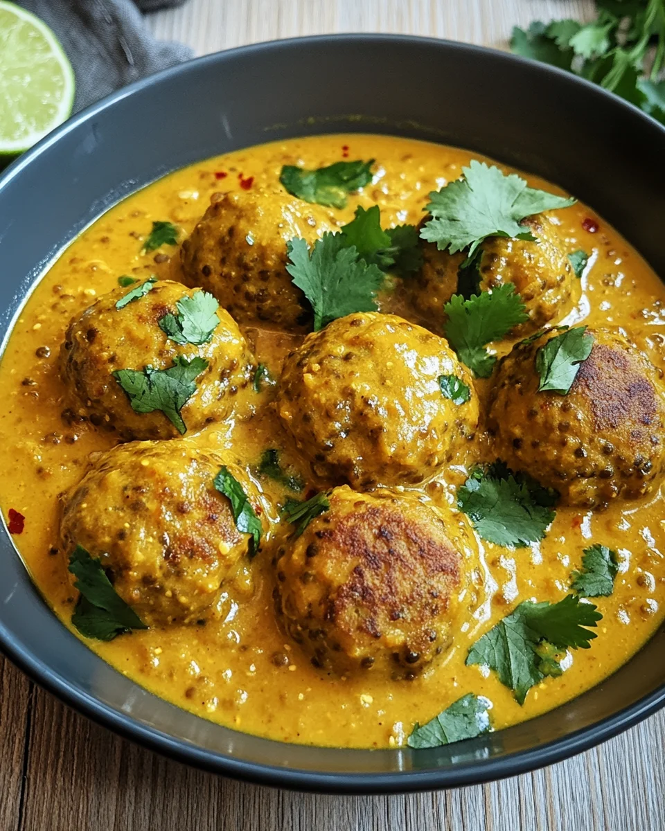Linsenb&auml;llchen in Currysauce